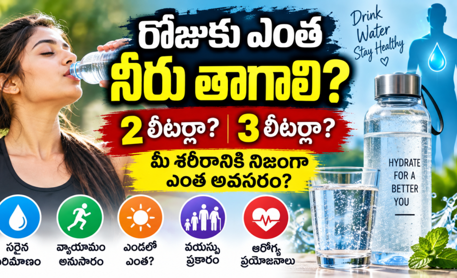 Image accompanying: రోజుకు ఎంత నీరు తాగాలి?