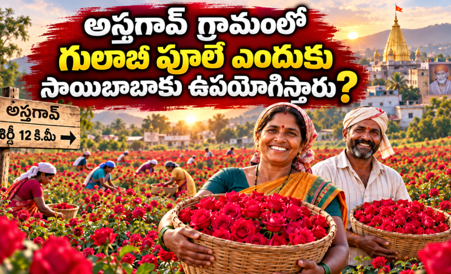 Image accompanying: Astagaon: అస్తగావ్ గ్రామం లో గులాబి పూలే ఎందుకు సాయి బాబా కు ఉపయోగిస్తారు?