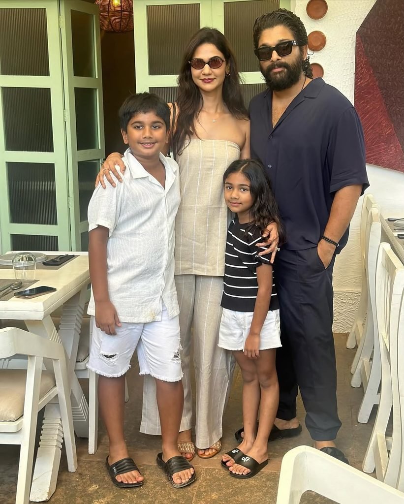 స్నేహా రెడ్డి, అల్లు అర్జున్ కుటుంబ చిత్రం