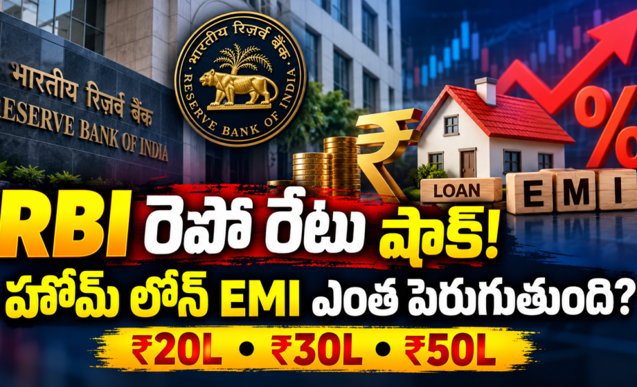 RBI రెపో రేటు షాక్! హోమ్ లోన్ EMI