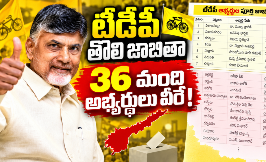 AP Municipal Elections 2026, TDP Candidates List,