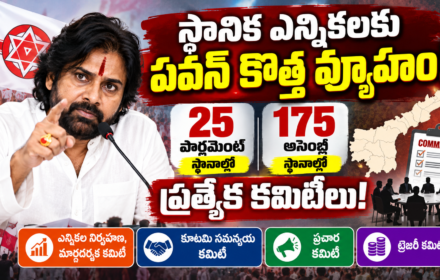 స్థానిక ఎన్నికలకు పవన్ కొత్త వ్యూహం!Janasena